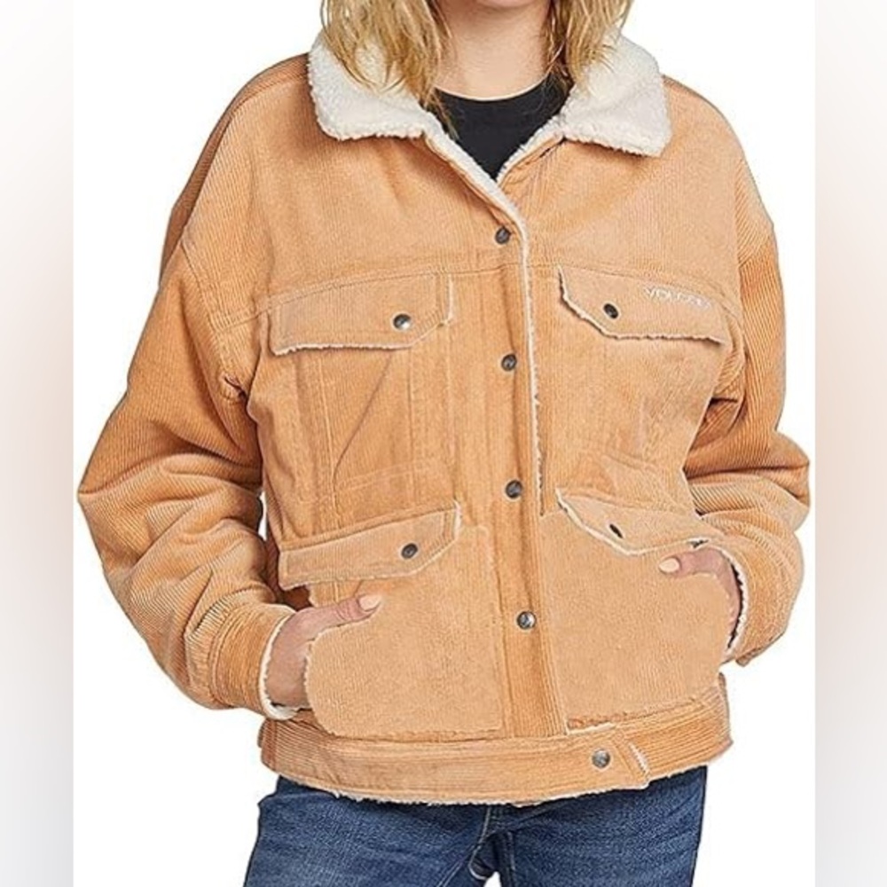 Volcom Winter Jacket Woodstone Reversible - Camel